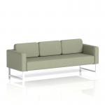 Brixworth Sofa 3 Seater With White Legs In Main Line Flax Fabric - Newbury SF000202