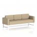 Brixworth Sofa 3 Seater With White Legs In Main Line Flax Fabric - Upminster SF000204