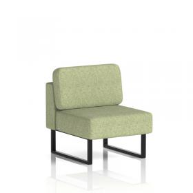 Brixworth Modular Seating Central Unit With Black Legs In Rivet Fabric - Burnish SF000224