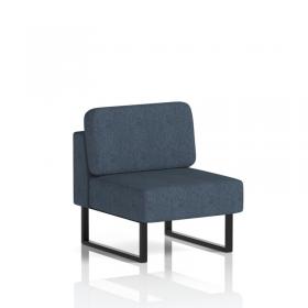 Brixworth Modular Seating Central Unit With Black Legs In Rivet Fabric - Crucible SF000226