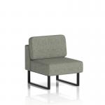 Brixworth Modular Seating Central Unit With Black Legs In Rivet Fabric - Vitreous SF000229