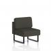 Brixworth Modular Seating Central Unit With Black Legs In Main Line Flax Fabric - Temple SF000239