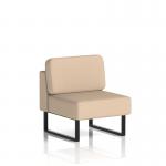 Brixworth Modular Seating Central Unit With Black Legs In Synergy Fabric - Affix SF000242