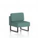 Brixworth Modular Seating Central Unit With Black Legs In Sumi Fabric - Handa SF000248