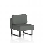 Brixworth Modular Seating Central Unit With Black Legs In Sumi Fabric - Kobe SF000249