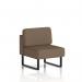 The photo features a sleek and modern black-legged central unit from the Dynamic Modular Seating Brixworth collection. The sumi fabric adds a touch of elegance, and the modular design offers versatile seating options. Perfect for any contemporary space.