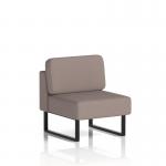 Brixworth Modular Seating Central Unit With Black Legs In Yoredale Fabric - Settle SF000259