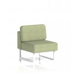 Brixworth Modular Seating Central Unit With White Legs In Rivet Fabric - Burnish SF000260