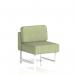 Brixworth Modular Seating Central Unit With White Legs In Rivet Fabric - Burnish SF000260