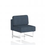 Brixworth Modular Seating Central Unit With White Legs In Rivet Fabric - Crucible SF000262