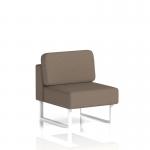 Brixworth Modular Seating Central Unit With White Legs In X2 Fabric - Theory SF000271