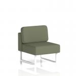 Brixworth Modular Seating Central Unit With White Legs In Main Line Flax Fabric - Monument SF000273