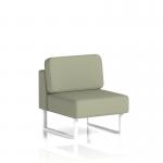 Brixworth Modular Seating Central Unit With White Legs In Main Line Flax Fabric - Newbury SF000274