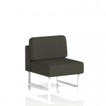 Brixworth Modular Seating Central Unit With White Legs In Main Line Flax Fabric - Temple SF000275