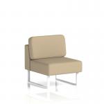 Brixworth Modular Seating Central Unit With White Legs In Main Line Flax Fabric - Upminster SF000276