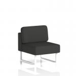 Brixworth Modular Seating Central Unit With White Legs In Synergy Fabric - Mix SF000280