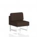 Brixworth Modular Seating Central Unit With White Legs In Synergy Fabric - Wed SF000283