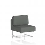 Brixworth Modular Seating Central Unit With White Legs In Sumi Fabric - Kobe SF000285