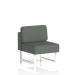 Brixworth Modular Seating Central Unit With White Legs In Sumi Fabric - Kobe SF000285