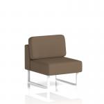 Brixworth Modular Seating Central Unit With White Legs In Sumi Fabric - Osaka SF000286