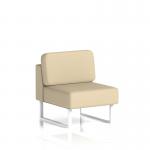 Brixworth Modular Seating Central Unit With White Legs In Sumi Fabric - Zen SF000289