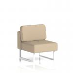 Brixworth Modular Seating Central Unit With White Legs In Yoredale Fabric - Gordale SF000290