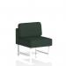 The dynamic modular seating Brixworth modular seating central unit features sleek white legs and is upholstered in Yoredale fabric for a modern look. The Ingleton design offers versatile seating options for any space.