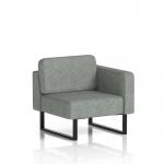 Brixworth Modular Seating Left Unit With Black Legs In Rivet Fabric - Prime SF000300