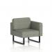 Brixworth Modular Seating Left Unit With Black Legs In Rivet Fabric - Vitreous SF000301