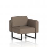 Brixworth Modular Seating Left Unit With Black Legs In X2 Fabric - Theory SF000307