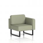 Brixworth Modular Seating Left Unit With Black Legs In Main Line Flax Fabric - Newbury SF000310