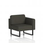 Brixworth Modular Seating Left Unit With Black Legs In Main Line Flax Fabric - Temple SF000311