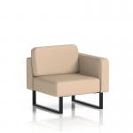 Brixworth Modular Seating Left Unit With Black Legs In Synergy Fabric - Affix SF000314