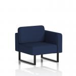 Brixworth Modular Seating Left Unit With Black Legs In Synergy Fabric - Alike SF000315