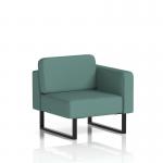 Brixworth Modular Seating Left Unit With Black Legs In Sumi Fabric - Handa SF000320