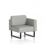 Brixworth Modular Seating Left Unit With Black Legs In Sumi Fabric - Tokyo SF000323