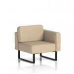 Brixworth Modular Seating Left Unit With Black Legs In Yoredale Fabric - Gordale SF000326