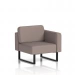 Brixworth Modular Seating Left Unit With Black Legs In Yoredale Fabric - Settle SF000331