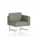 Brixworth Modular Seating Left Unit With White Legs In Rivet Fabric - Vitreous SF000337