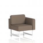 Brixworth Modular Seating Left Unit With White Legs In X2 Fabric - Theory SF000343