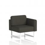 Brixworth Modular Seating Left Unit With White Legs In Main Line Flax Fabric - Temple SF000347