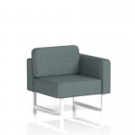 Brixworth Modular Seating Left Unit With White Legs In Main Line Flax Fabric - Westminster SF000349