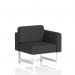 Brixworth Modular Seating Left Unit With White Legs In Synergy Fabric - Mix SF000352