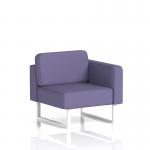 Brixworth Modular Seating Left Unit With White Legs In Synergy Fabric - Order SF000353