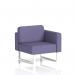 Brixworth Modular Seating Left Unit With White Legs In Synergy Fabric - Order SF000353