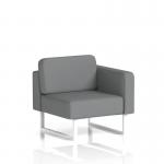 Brixworth Modular Seating Left Unit With White Legs In Synergy Fabric - Partner SF000354