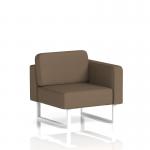 Brixworth Modular Seating Left Unit With White Legs In Sumi Fabric - Osaka SF000358