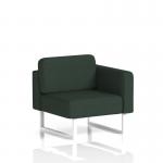 Brixworth Modular Seating Left Unit With White Legs In Yoredale Fabric - Ingleton SF000364