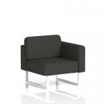 Brixworth Modular Seating Left Unit With White Legs In Yoredale Fabric - Leyburn SF000366