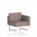 Brixworth Modular Seating Left Unit With White Legs In Yoredale Fabric - Settle SF000367